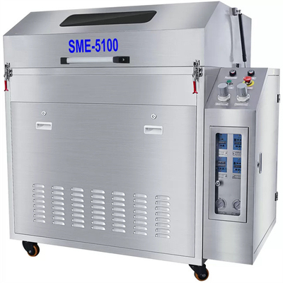 SME-5100二重場所1000mmの直径の円形のバスケットのジグの洗剤の空気のSmtのはんだ付けする波のオーブン パレット クリーニング機械