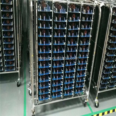 Meraif卸し売りESDのステンレス鋼のトロリー/ESD転換のカート/帯電防止PCBは貯蔵のトロリーをめっきする