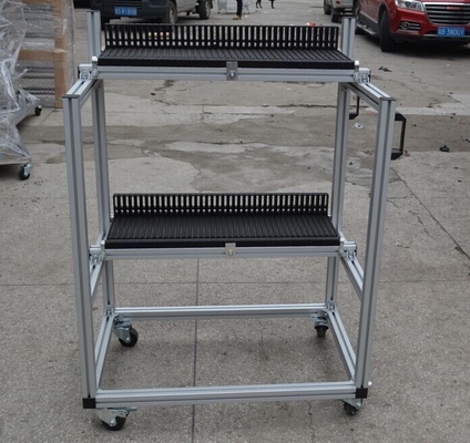 カート2つの層のEsdのマガジン ラックの送り装置の貯蔵の800 x 600 x 1100のMm